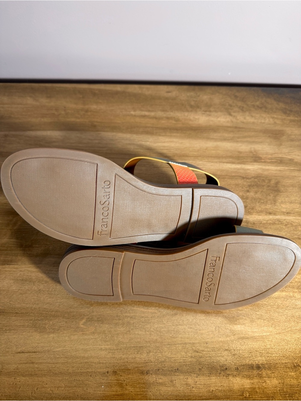 Franco Sarto Multicolor Gradient Strappy Sandals - Picture 8 of 8